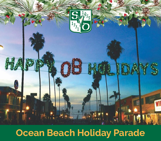 Ocean Beach Holiday Parade banner