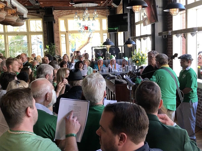 Scene from Irish Singalong at Social Tap, San Diego