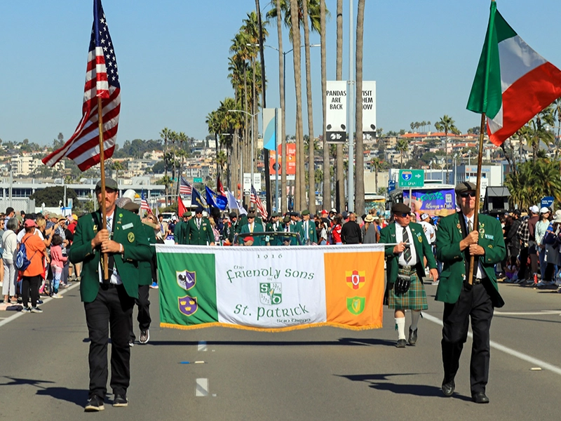 Friendly Sons march in the Veteran’s Day parade 2024