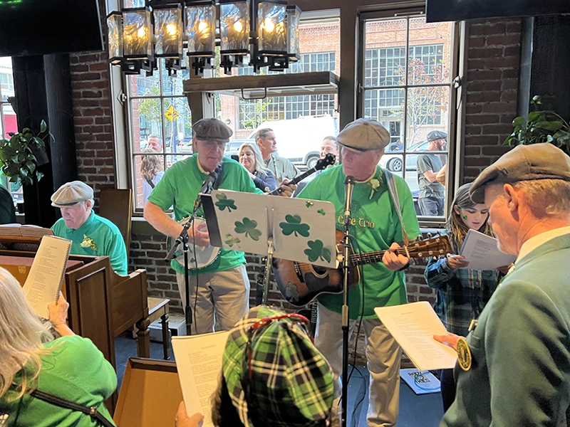 Friendly Sons at the Irish Singalong held at Social Tap in San Diego 2023