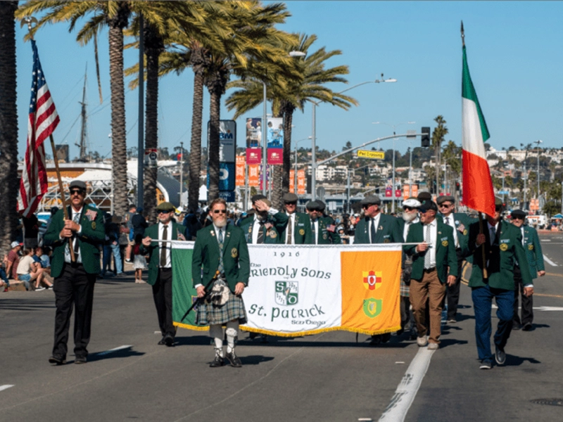 Friendly Sons march in the Veteran’s Day parade 2023