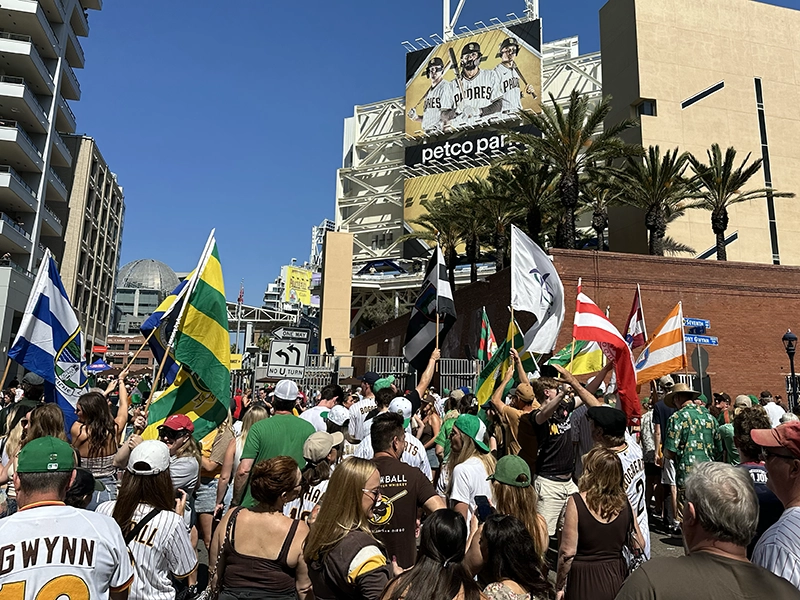 Friendly Sons attend the Padres Irish Heritage Night 2025