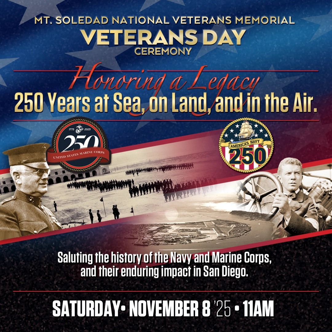 Mt. Soledad National Veterans Memorial – Veterans Day Ceremony