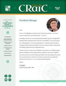 Friendly Sons of St Patrick Newsletter - March 2026