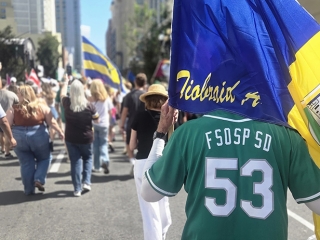 Friendly Sons attend the Padres Irish Heritage Night 2026
